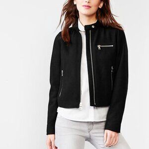 Cute Gap Wool Biker Jacket Sz XS